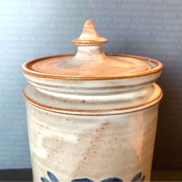 VTG Owens pottery canister with heart motif - Picture 3 of 8
